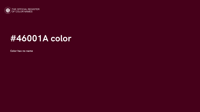 #46001A color image