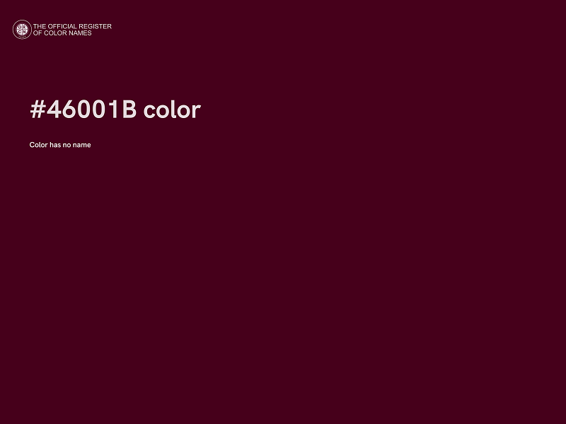 #46001B color image