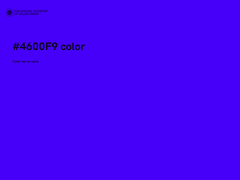 #4600F9 color image