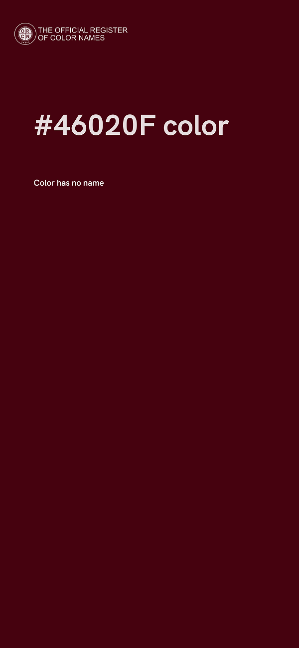 #46020F color image