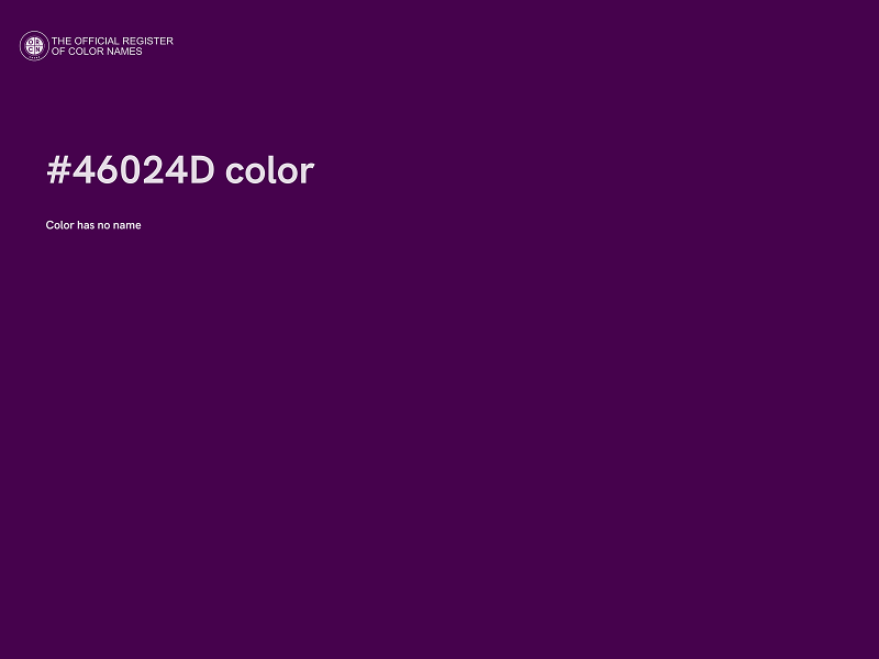 #46024D color image