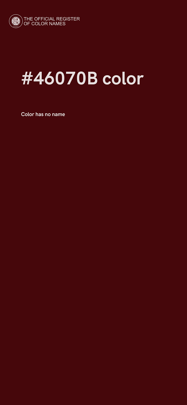 #46070B color image
