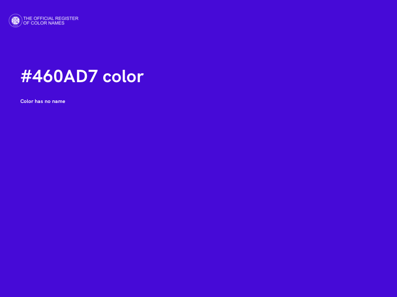 #460AD7 color image