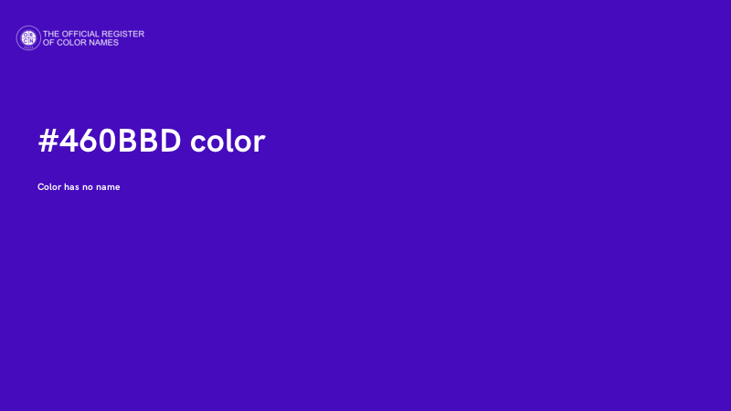 #460BBD color image