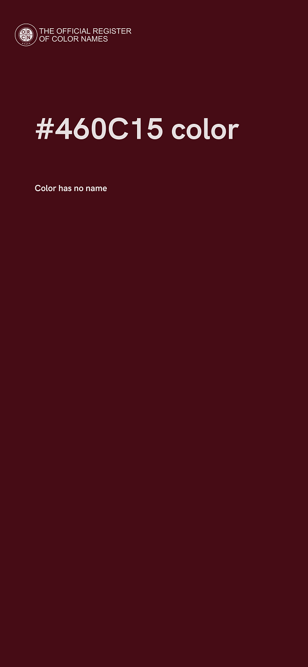 #460C15 color image
