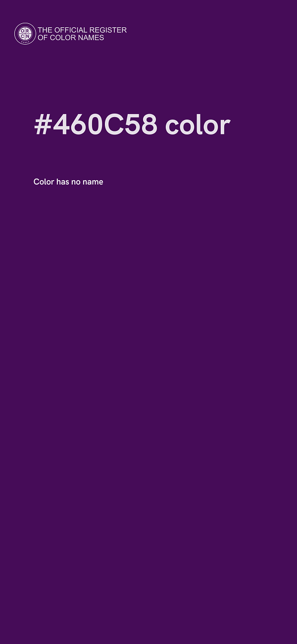 #460C58 color image