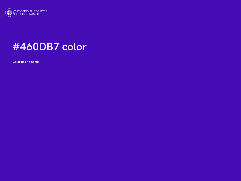 #460DB7 color image