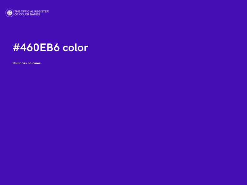 #460EB6 color image