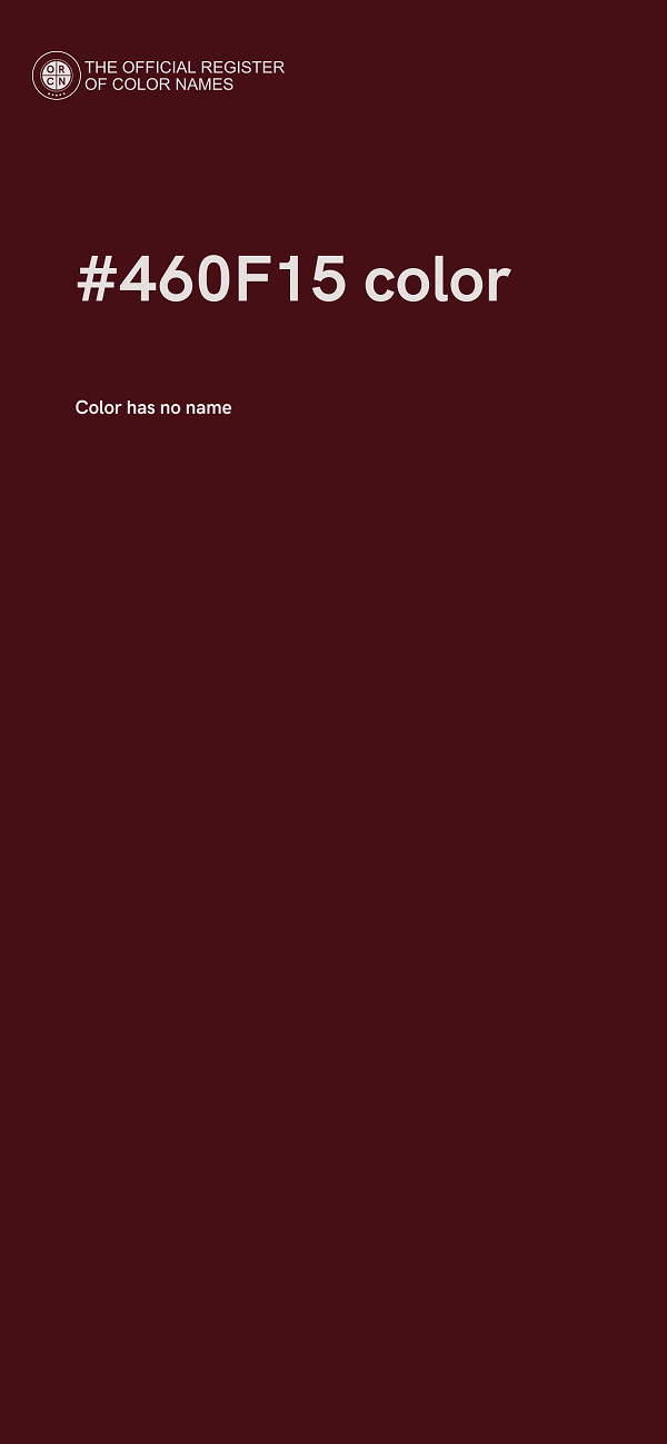 #460F15 color image