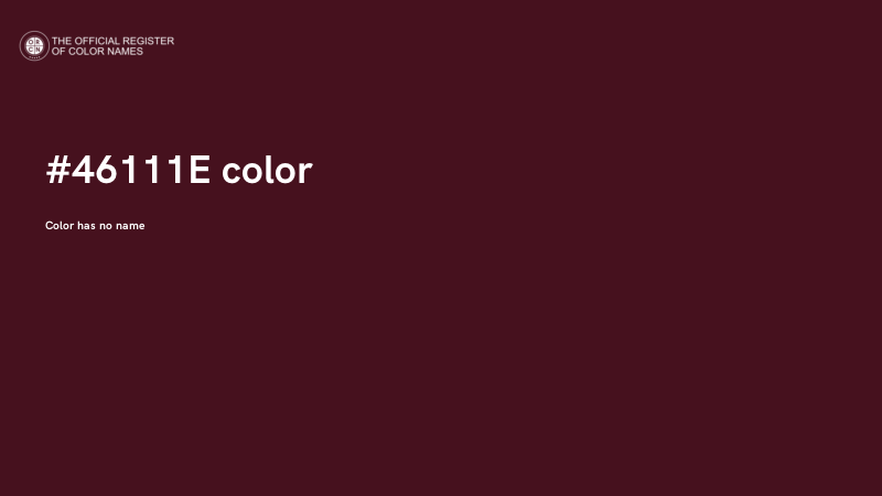 #46111E color image