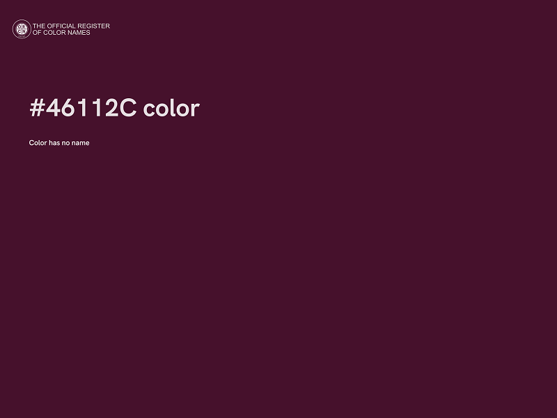 #46112C color image