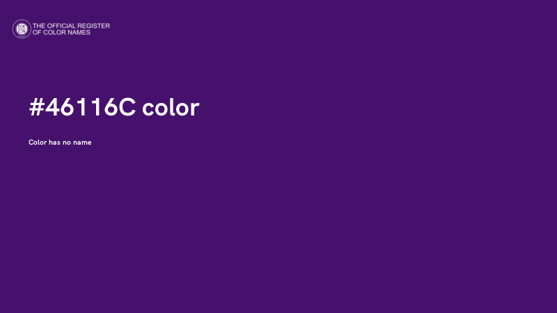 #46116C color image