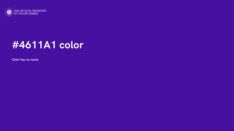 #4611A1 color image