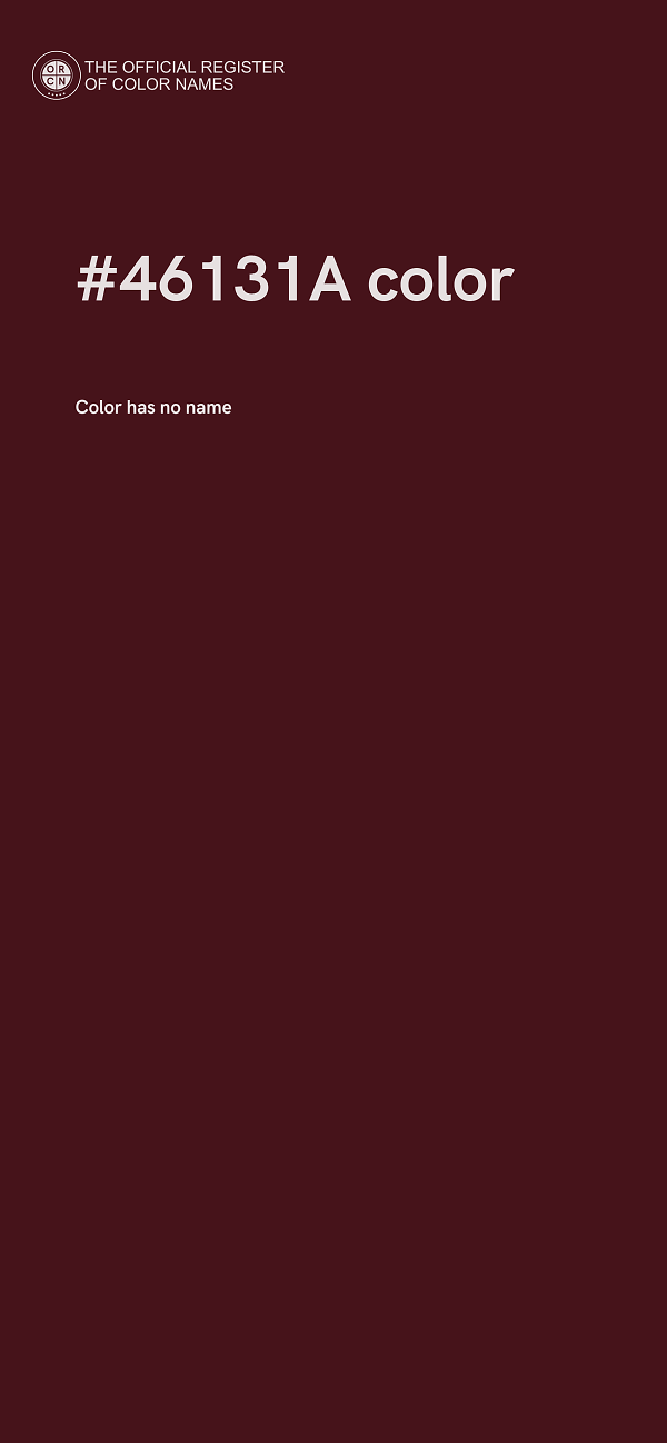 #46131A color image