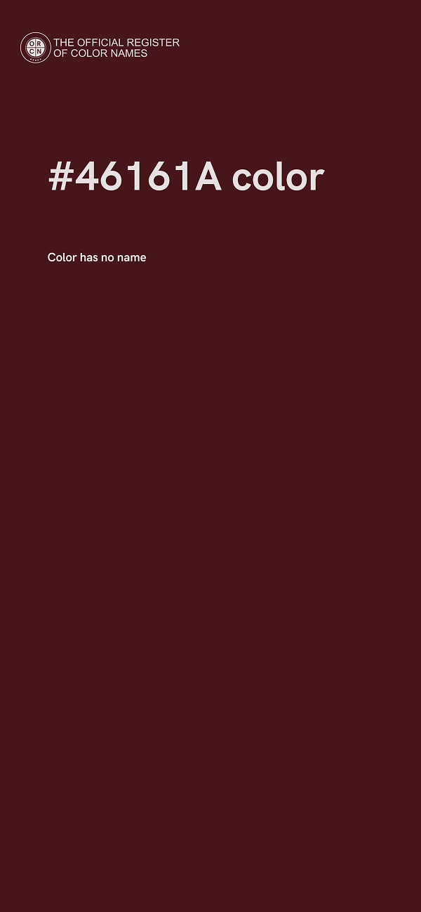 #46161A color image