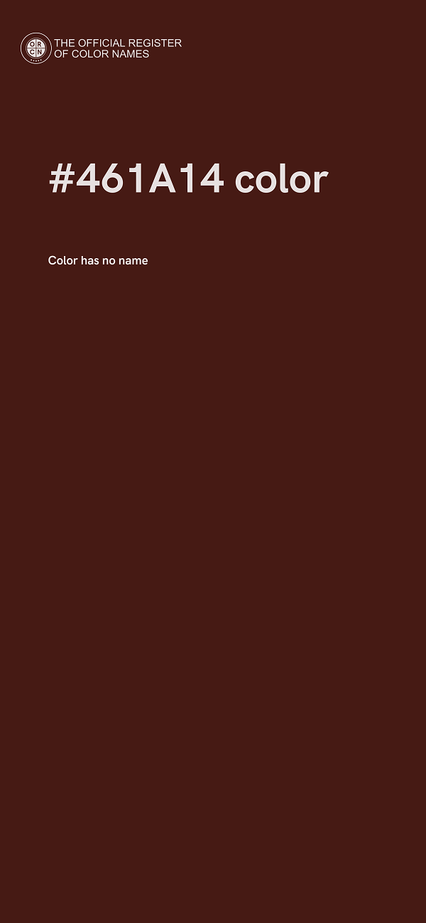 #461A14 color image