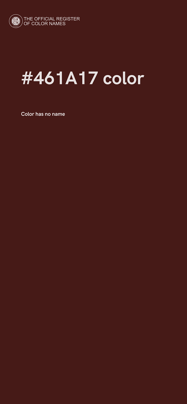 #461A17 color image