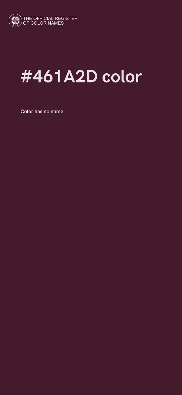 #461A2D color image