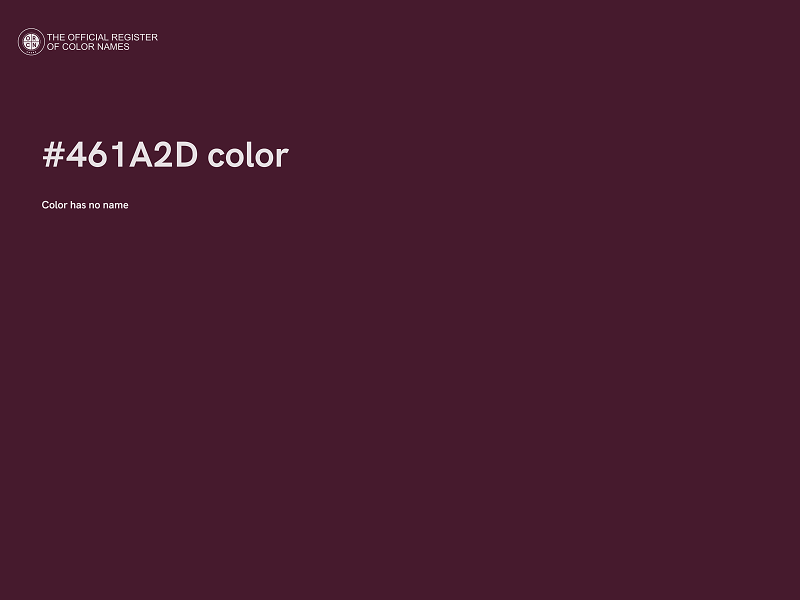 #461A2D color image