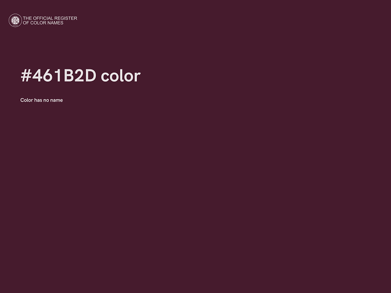 #461B2D color image