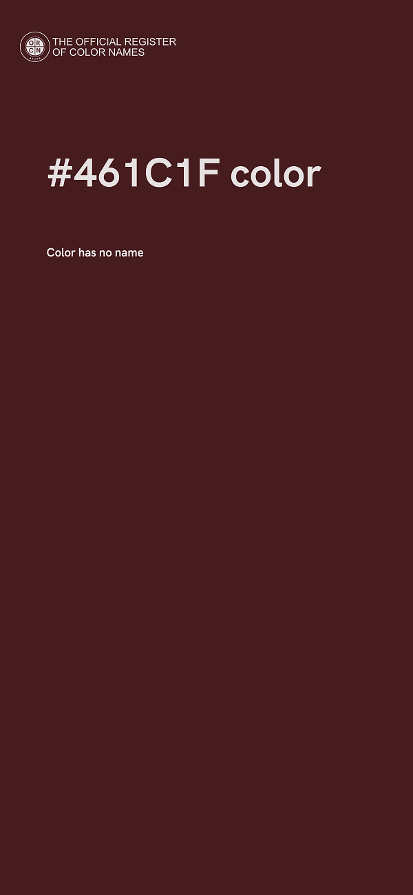 #461C1F color image