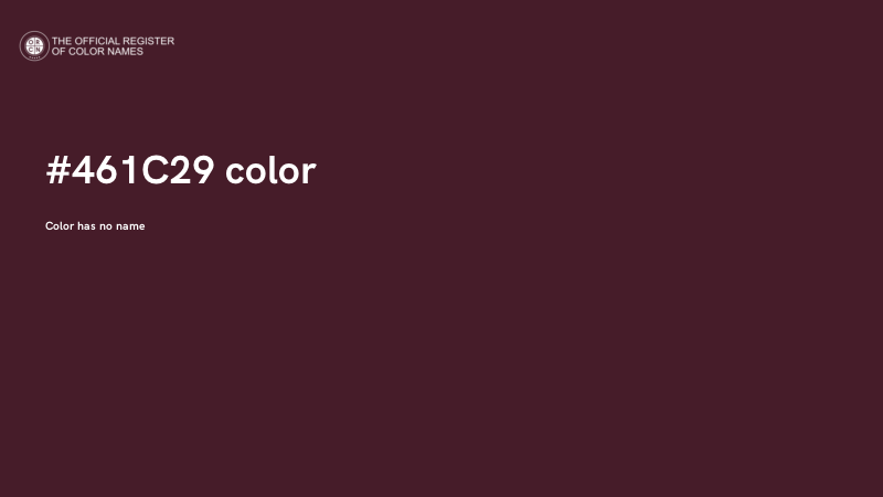 #461C29 color image
