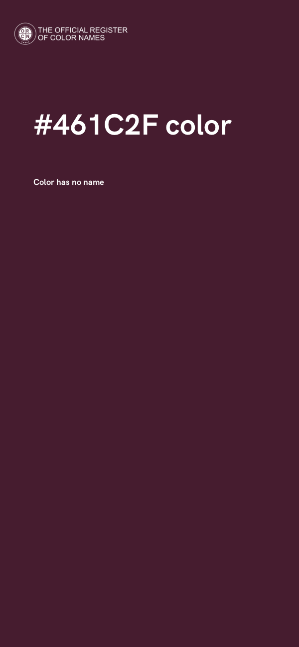 #461C2F color image