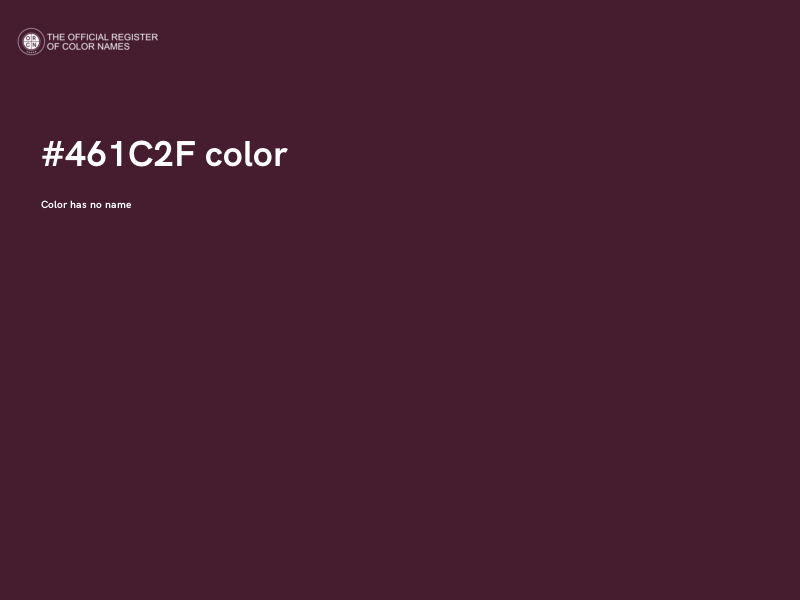 #461C2F color image