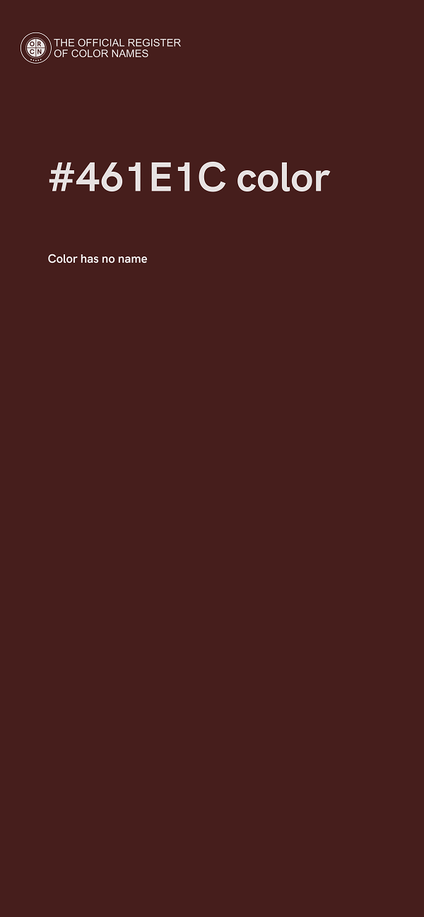 #461E1C color image