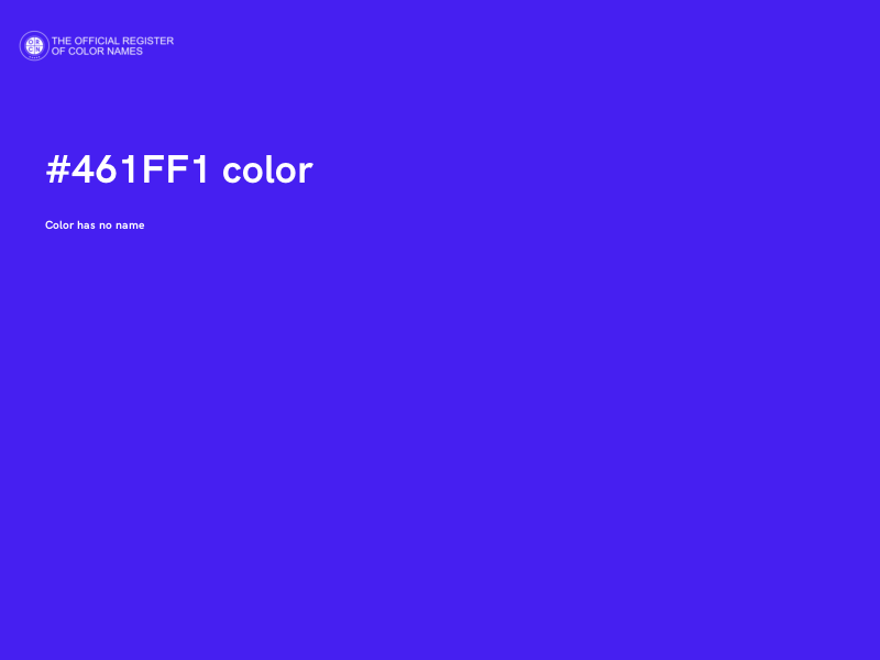 #461FF1 color image