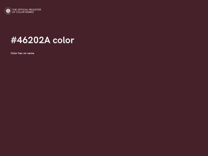 #46202A color image