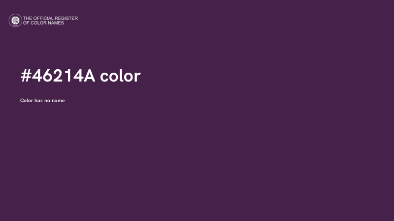 #46214A color image