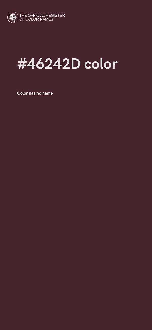 #46242D color image
