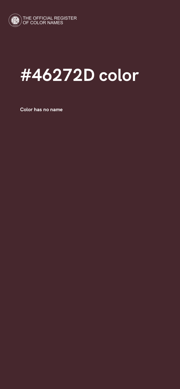 #46272D color image