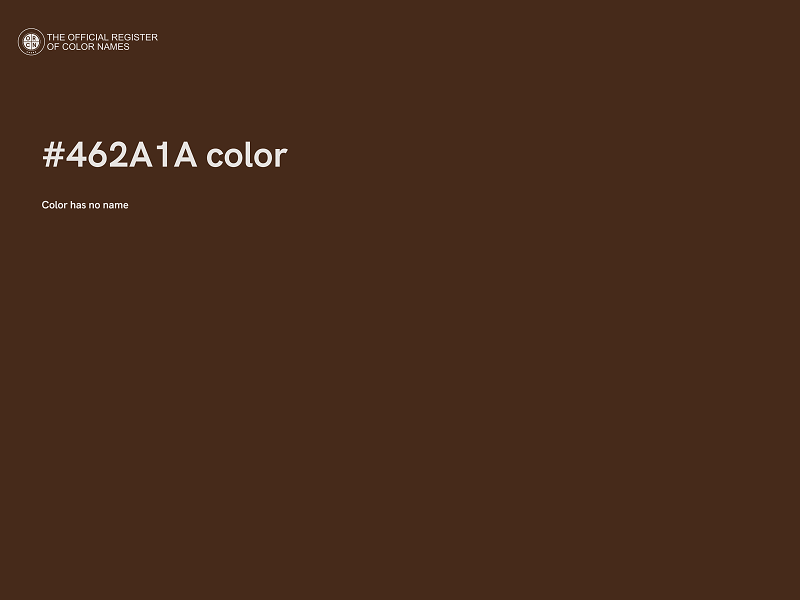 #462A1A color image