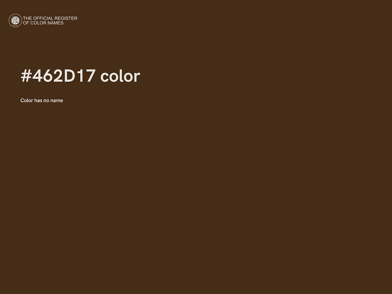 #462D17 color image