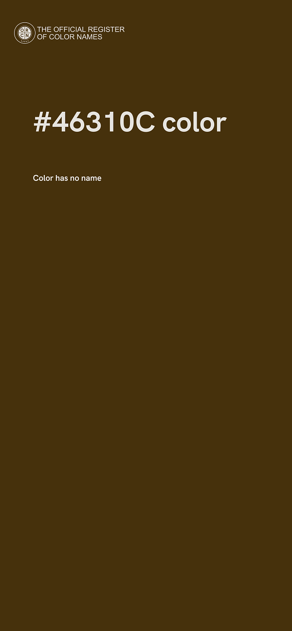#46310C color image