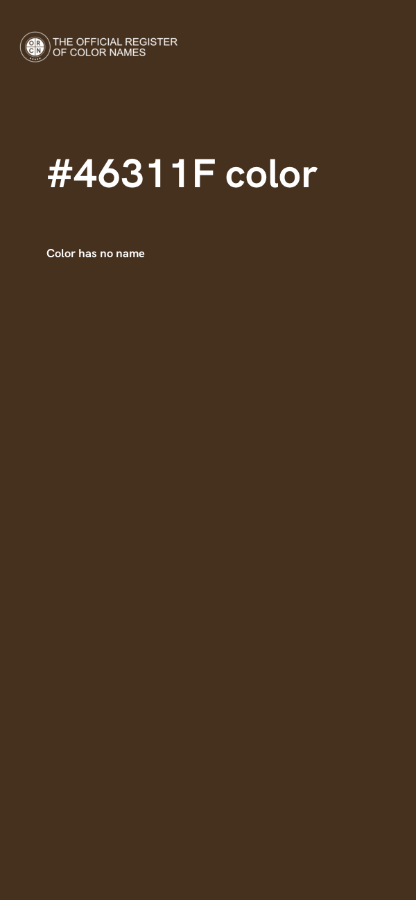 #46311F color image
