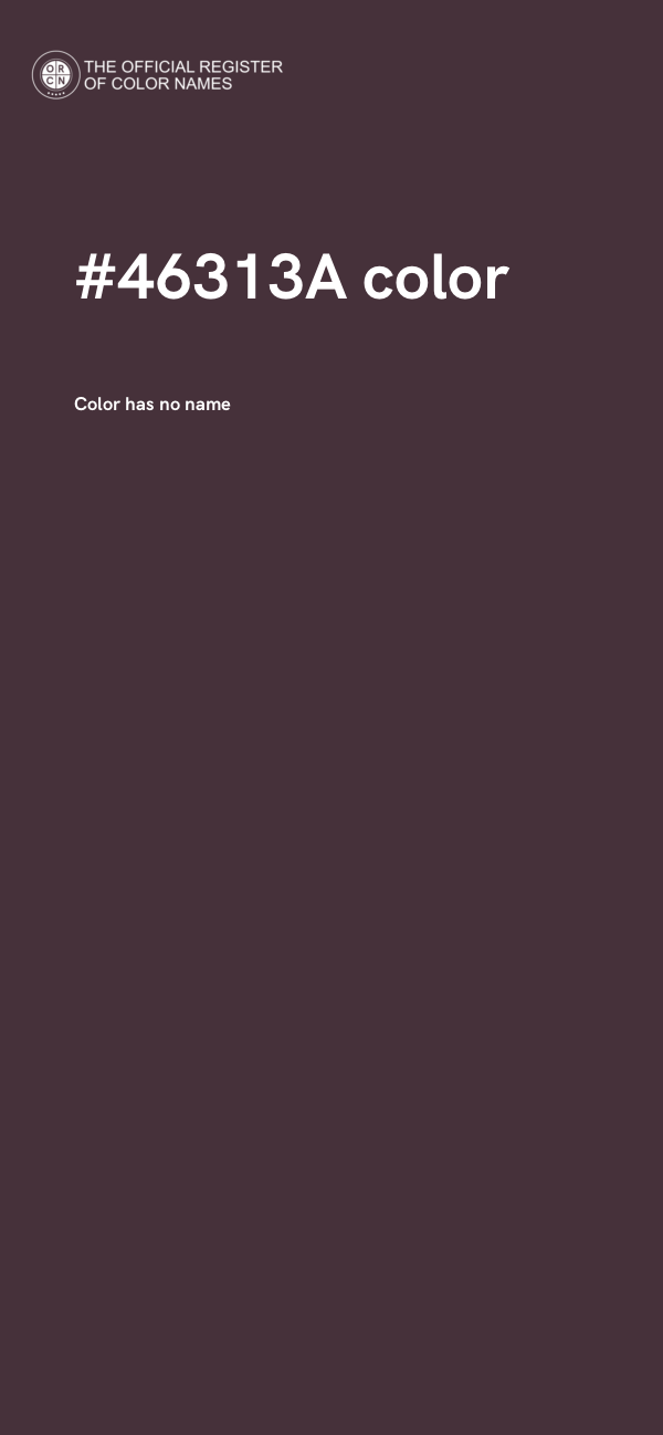 #46313A color image