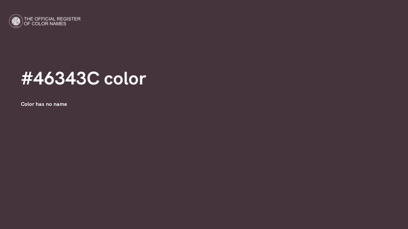 #46343C color image