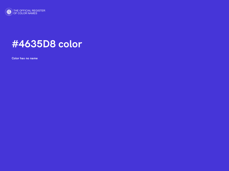 #4635D8 color image