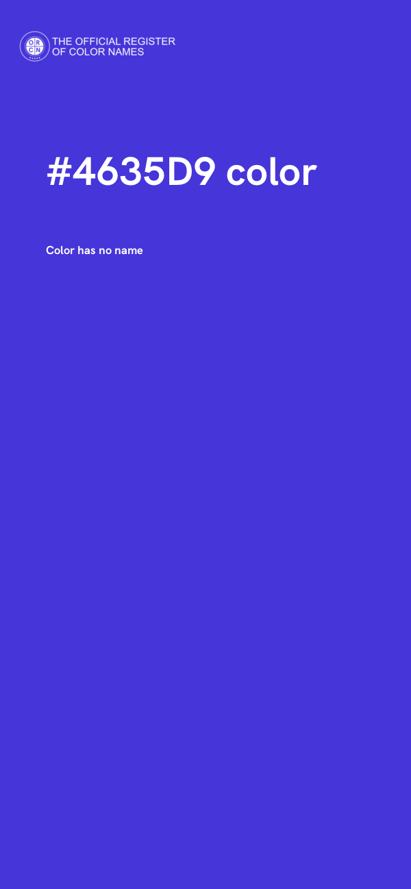 #4635D9 color image