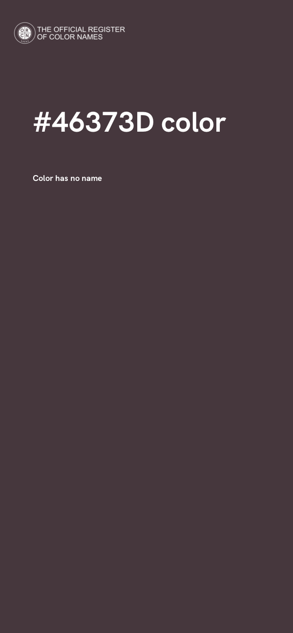#46373D color image