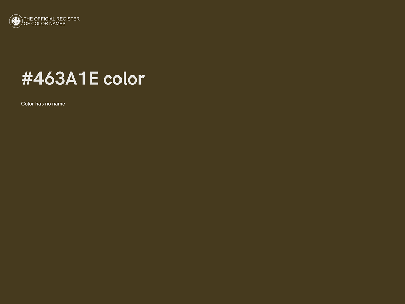 #463A1E color image