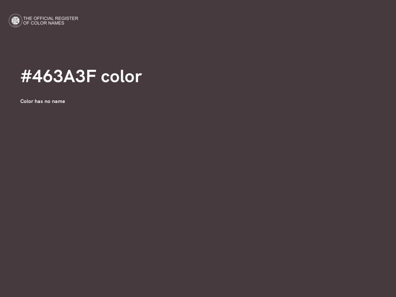 #463A3F color image
