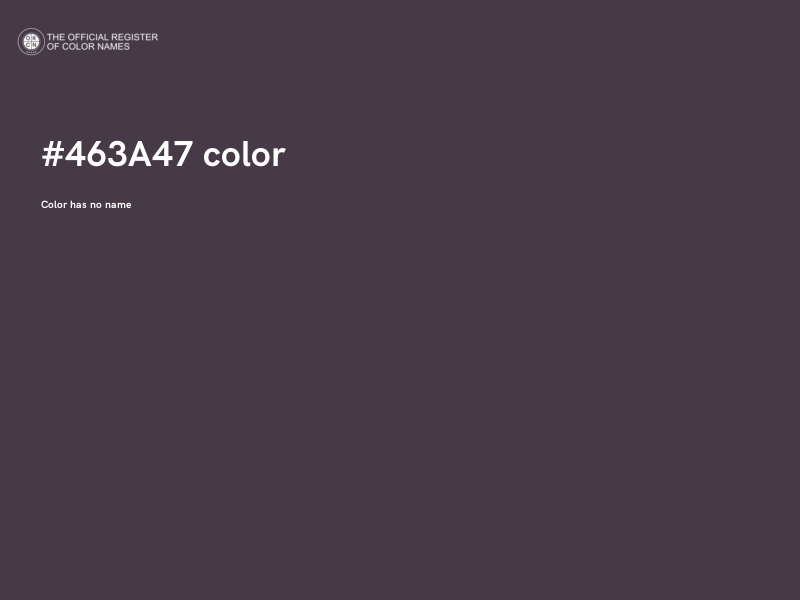 #463A47 color image