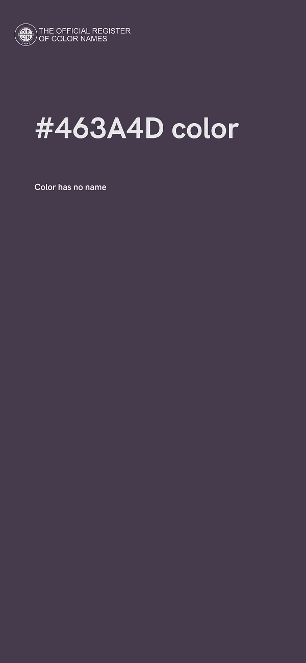 #463A4D color image