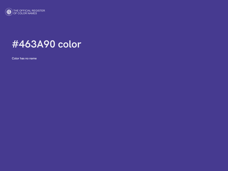 #463A90 color image