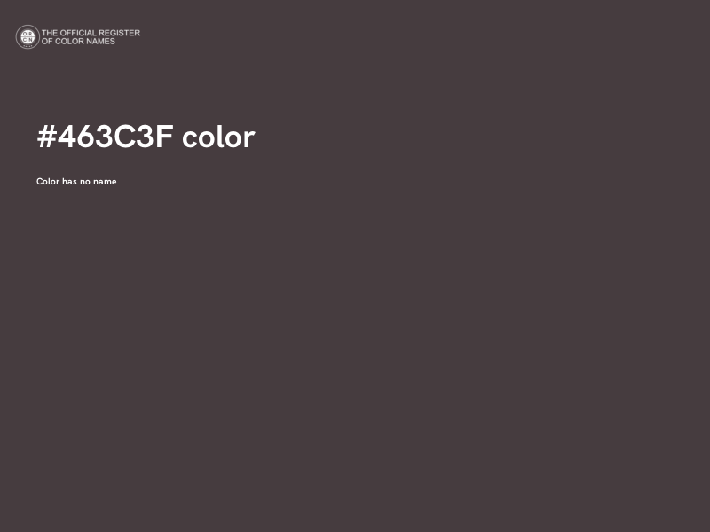 #463C3F color image