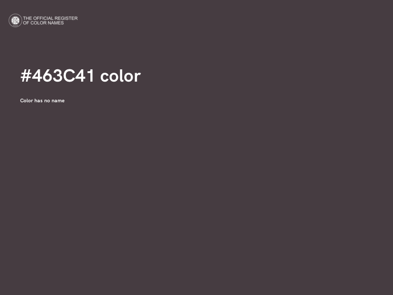 #463C41 color image